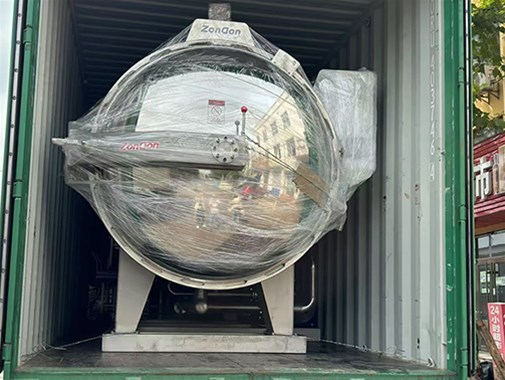 众工机械 全自动袋装蔬菜高温蒸汽杀菌锅发货俄罗斯