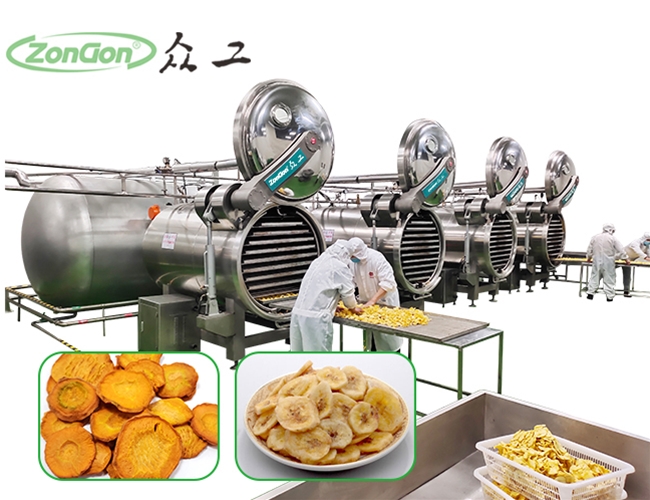 苹果脆片变温压差膨化设备